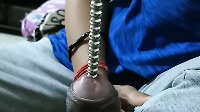 Female Gives Urethral Sounding To Male