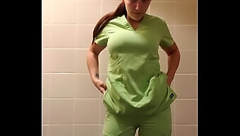 Naughty Nurse Cums In Her Scrubs 2