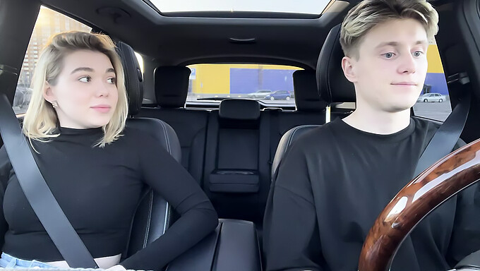 Blowjob For Taxi Fare: Blond Teen Gets Paid To Give A Ride